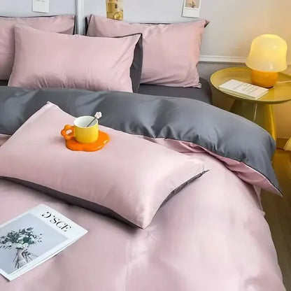 Soft Reversible Duvet Cover Set for Bed