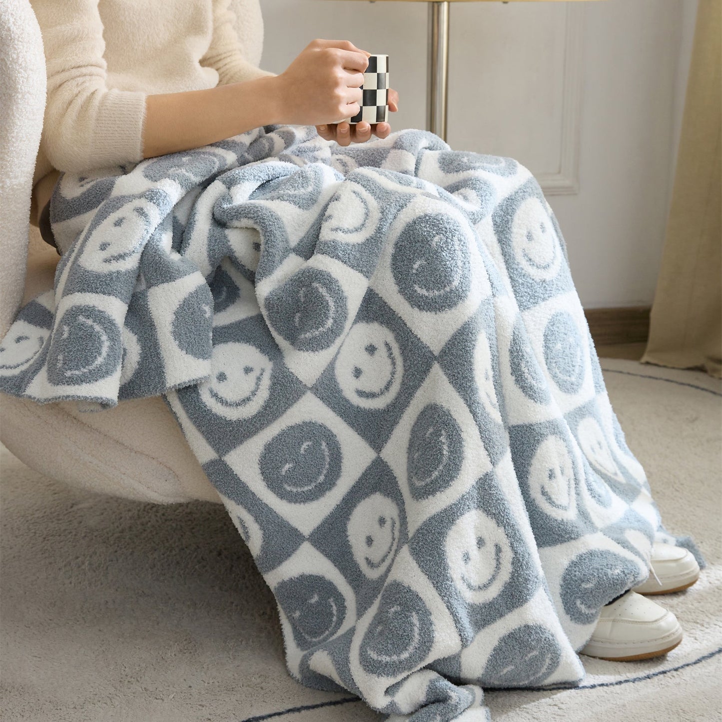 Colorful Plaid Throw Blanket
