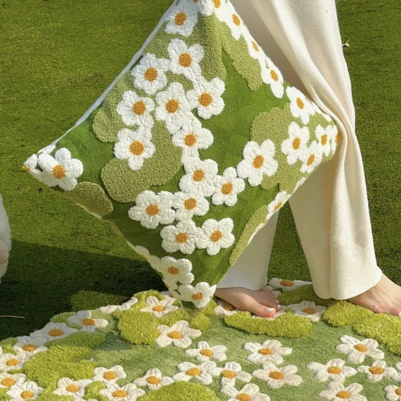 Colorful Floral Sewing Pillow Cover - Befez