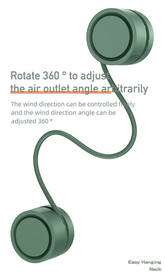 Portable Rechargeable Personal Neck Air Fan