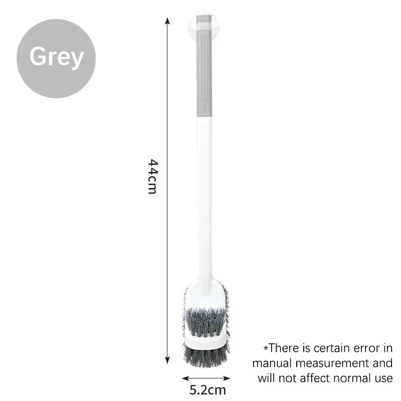 Compact Double Sided Toilet Brush with Long Handle
