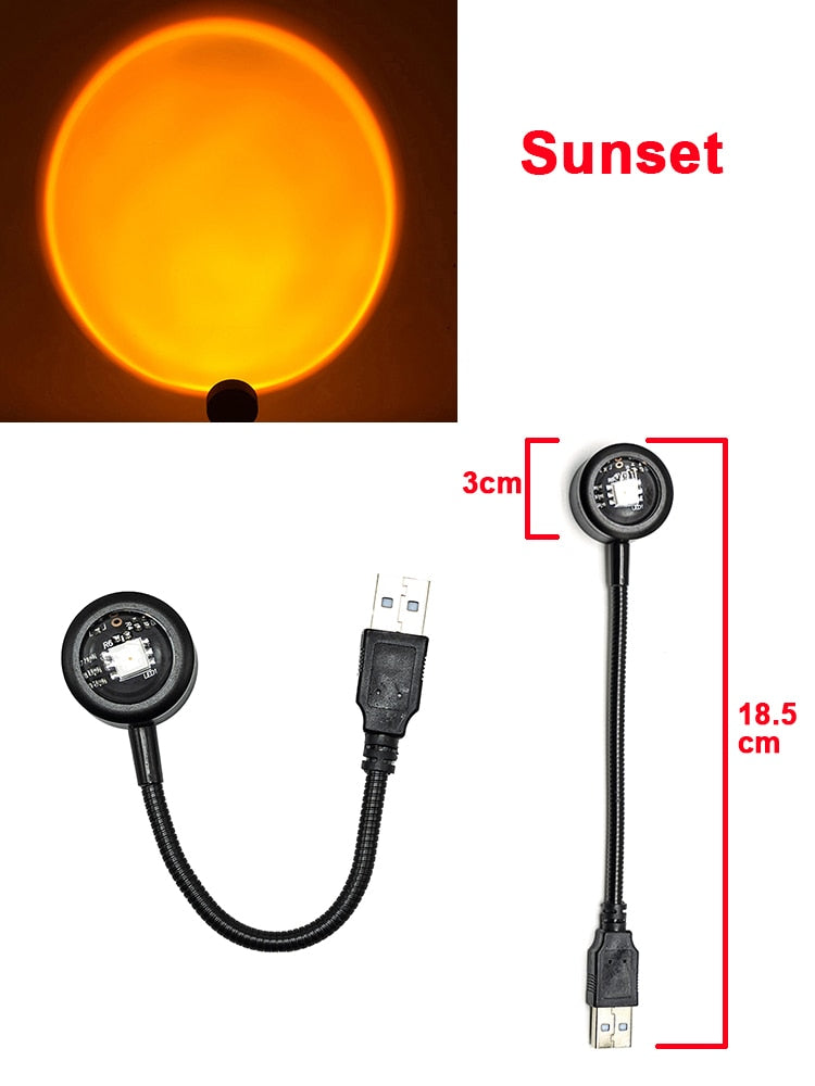 Compact USB Colorful Night Light Lamp