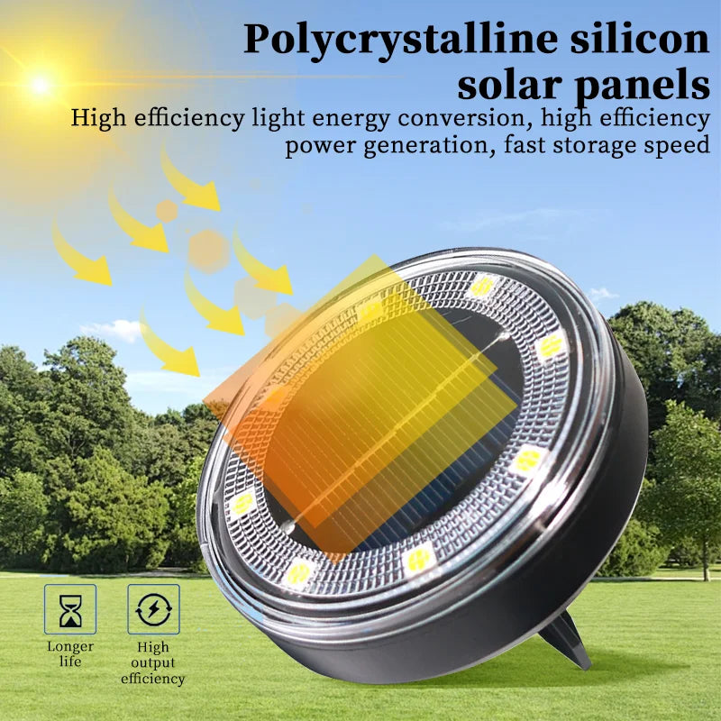 Outdoor Solar Powered Garden Lamp Waterproof Automatic