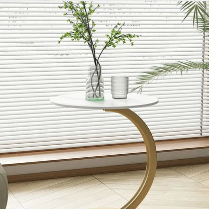 Sturdy Round End Table for Home and Office Use