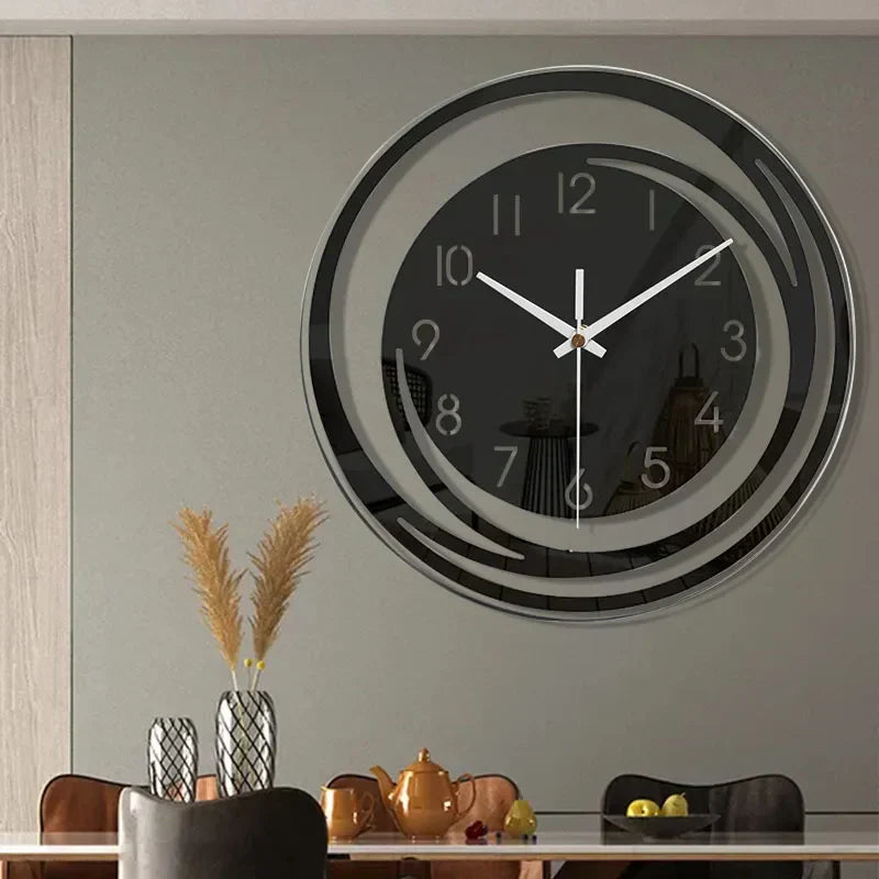 Simple Black Acrylic Wall Clock