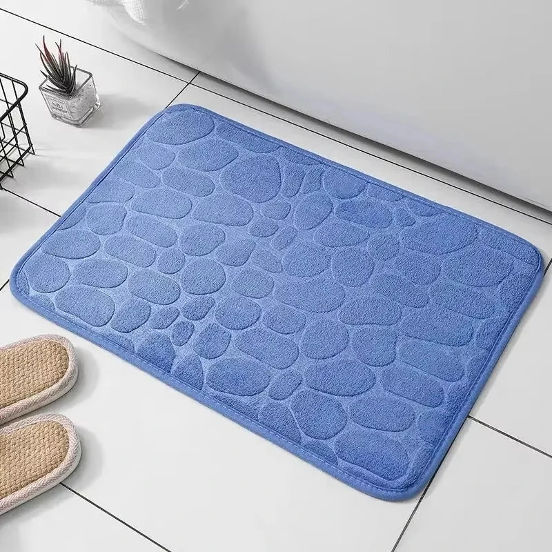 Soft Grip Floor Mat with Memory Foam and Plush Velvet