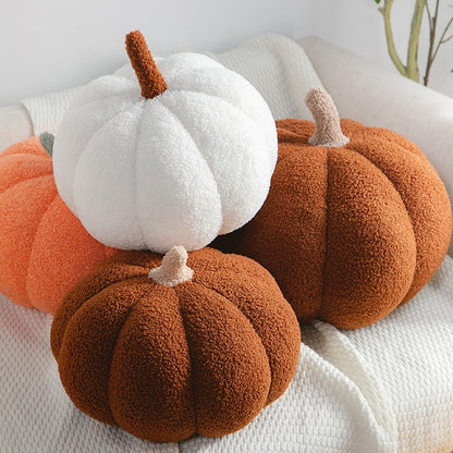 Cozy Orange Autumn Throw Pillows