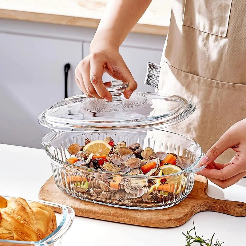 Essential 4-Piece Oven Safe Glass Bakeware Set