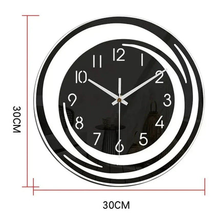 Simple Black Acrylic Wall Clock