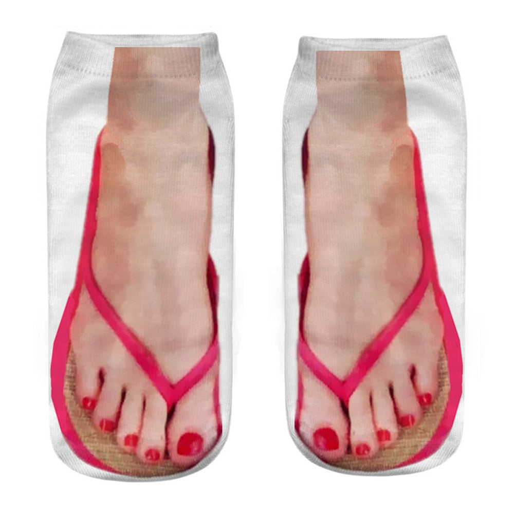 Quirky 3D Novelty Low Cut Ankle Socks