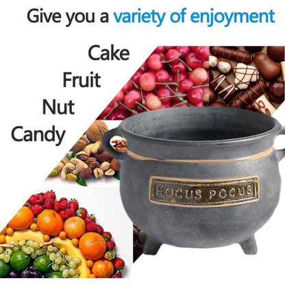 Spooky Witch Cauldron Halloween Bowl