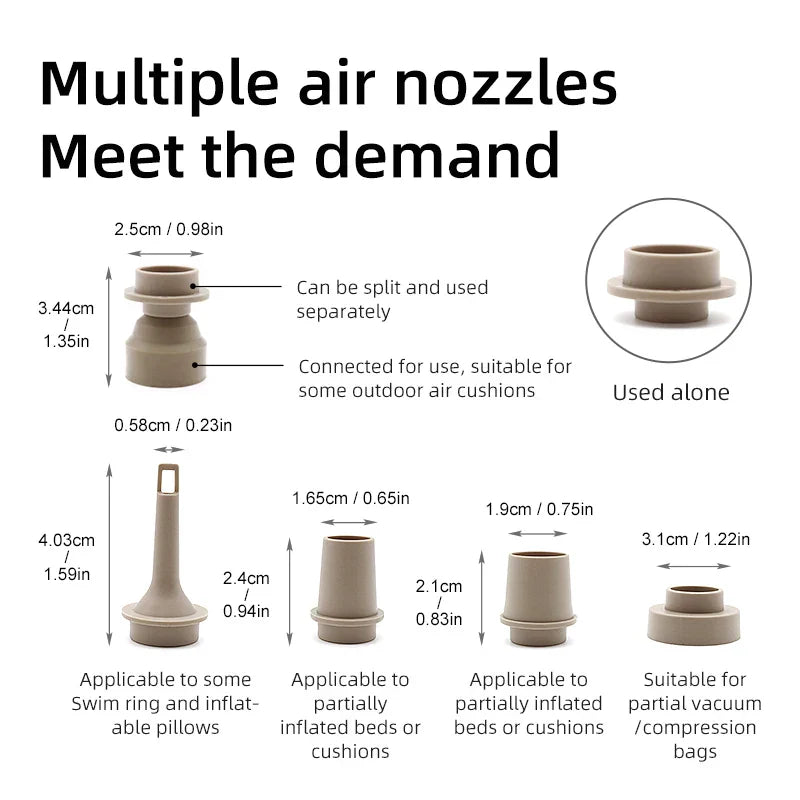 Compact Portable Electric Air Pump Charger