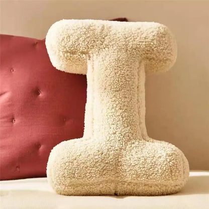 Soft Velvet Letter Pillow With Alphabet Design