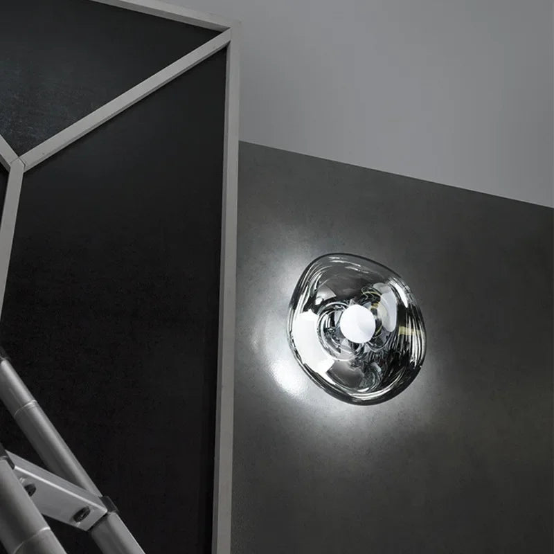Stylish Melted Wall Lamp in Nordic Design