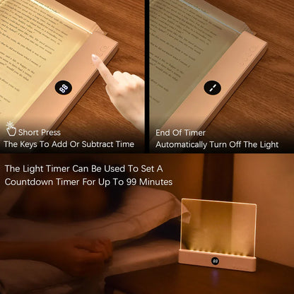 Compact LED Reading Light Bookmark Clip