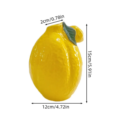 Yellow Glazed Ceramic Vase