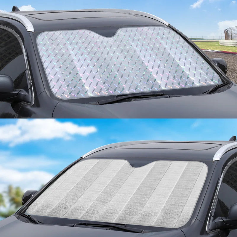 Premium Car Sun Shade with UV and Heat Blocker