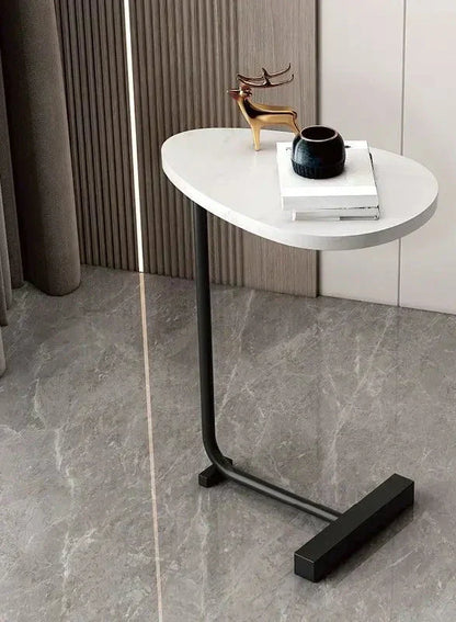 Space Saving End Table – Small Wooden Bedside Table
