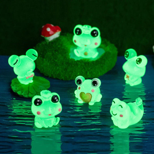 Colorful Mini Frog Figurine Set for Decor - Befez
