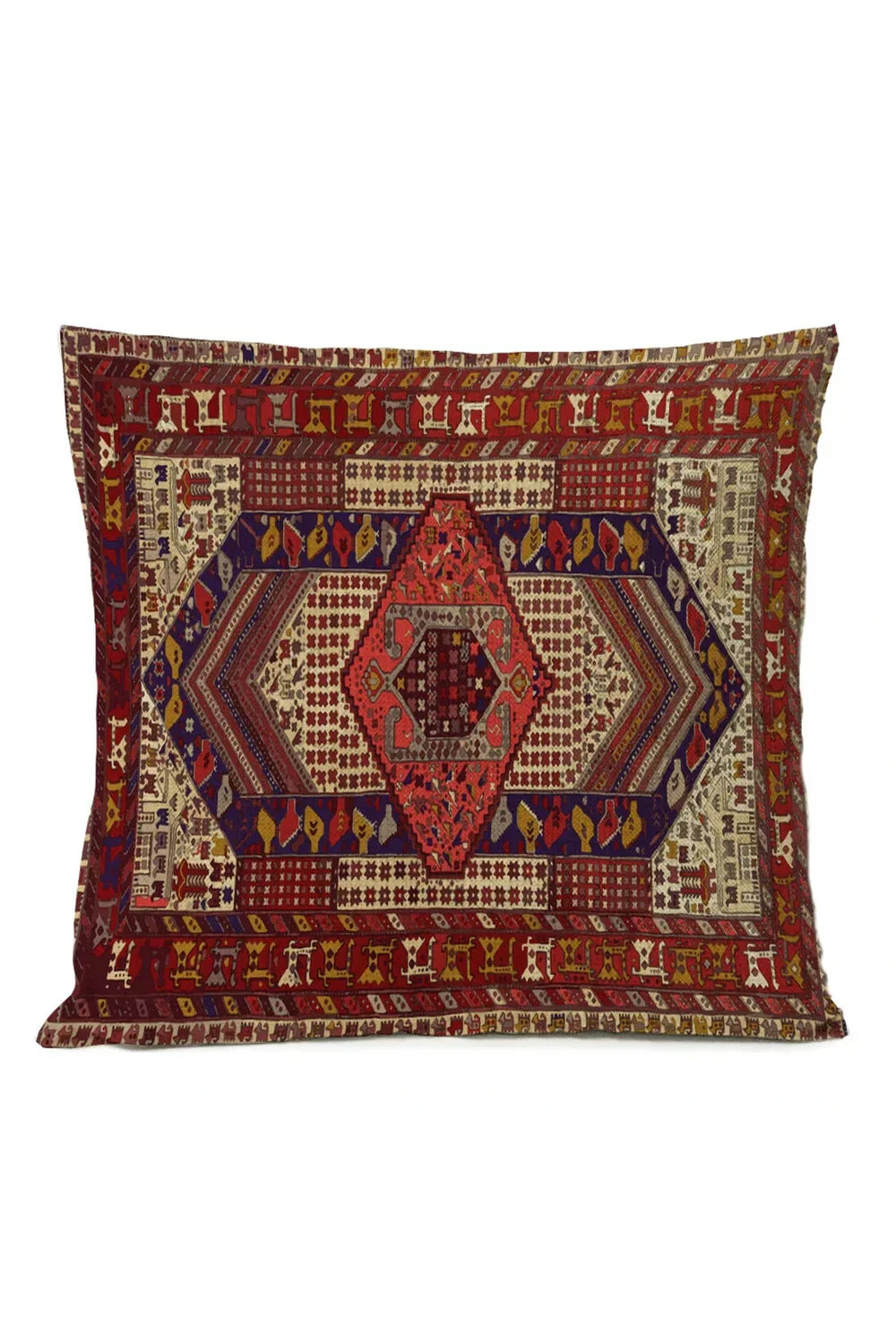 Colorful Global Print Pillow Cover