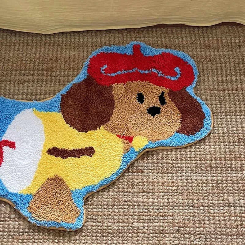 Fun Dog Pattern Long Floor Mat