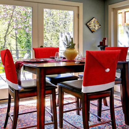 Holiday Chair Covers - Red Velvet Seats - Befez