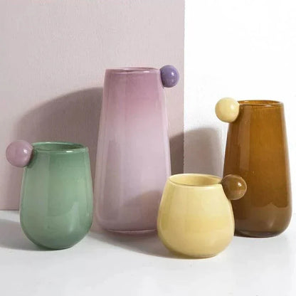 Round Clear Decorative Vase