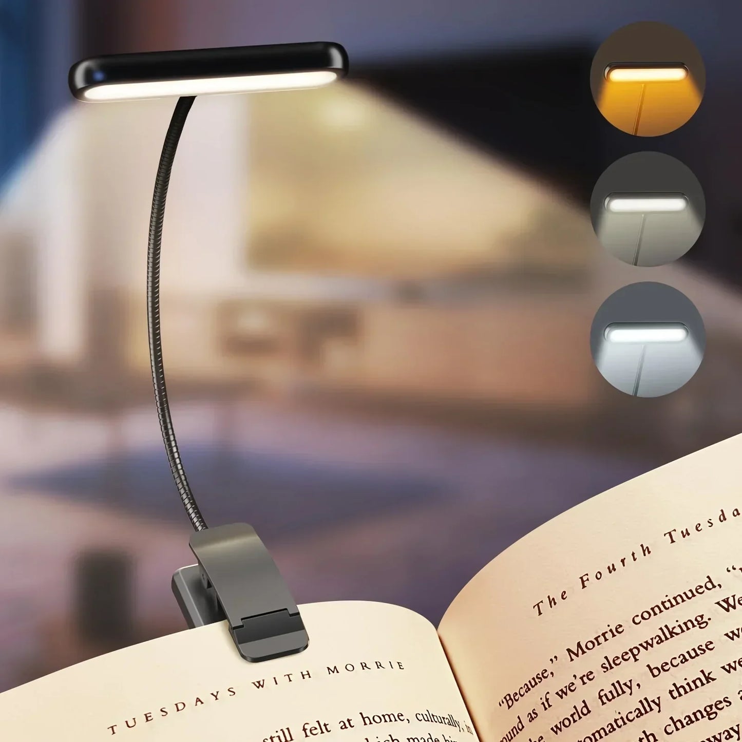 Portable LED Desk Lamp with Adjustable Brightness and USB Charging - Befez