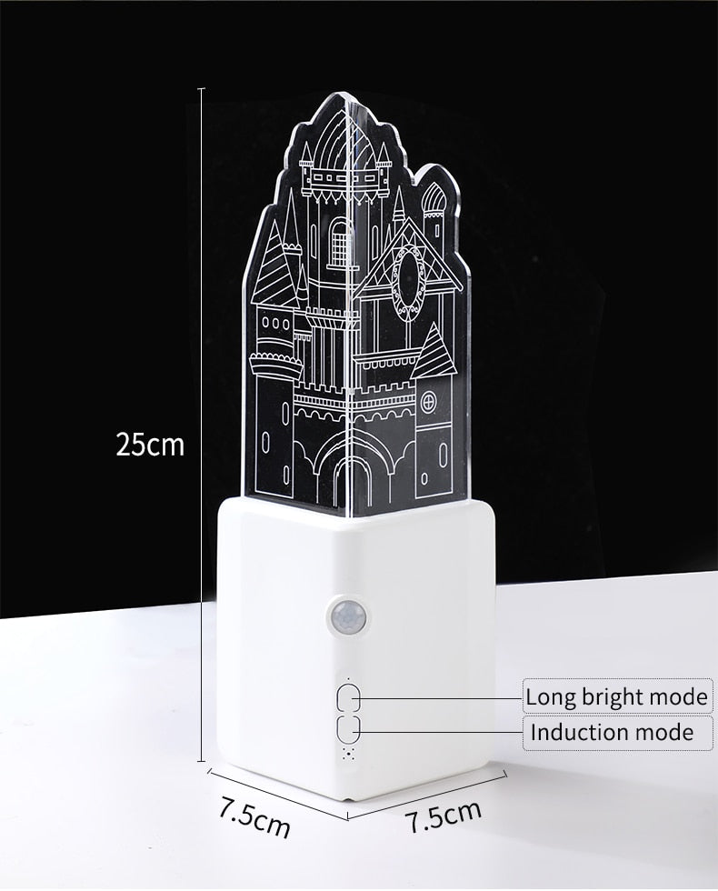 Colorful 3D LED Plug Night Light