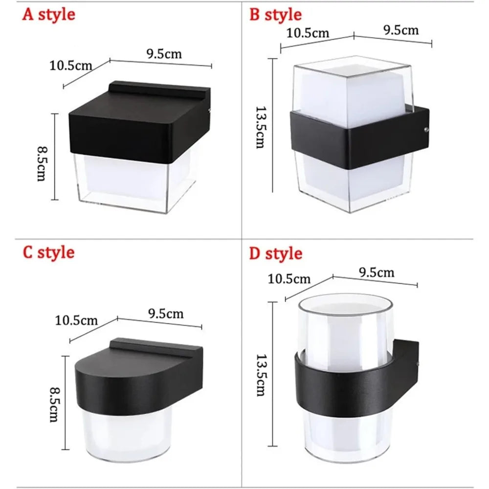 Outdoor LED Wall Light | Waterproof | Modern Garden Lamp