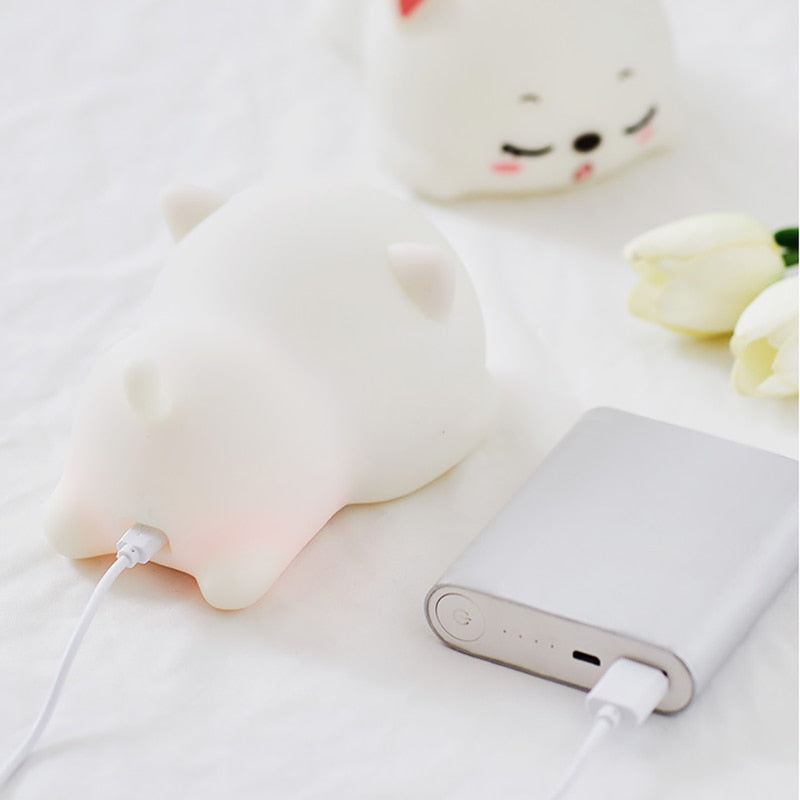 Cute Kitty Small LED Nightlight Lamp