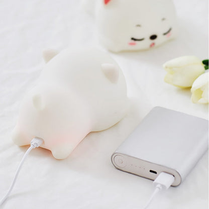 Cute Kitty Small LED Nightlight Lamp