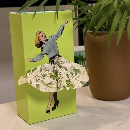 Colorful Floral Tissue Box Skirt