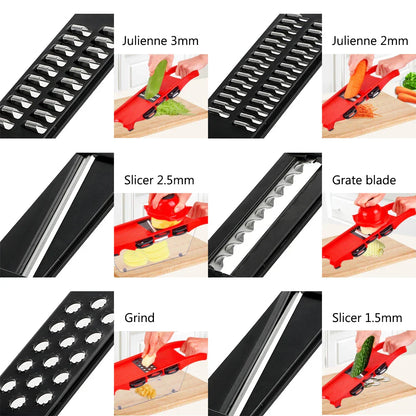 Easy Veggie Chopper 9-Piece Set with Safety Guard