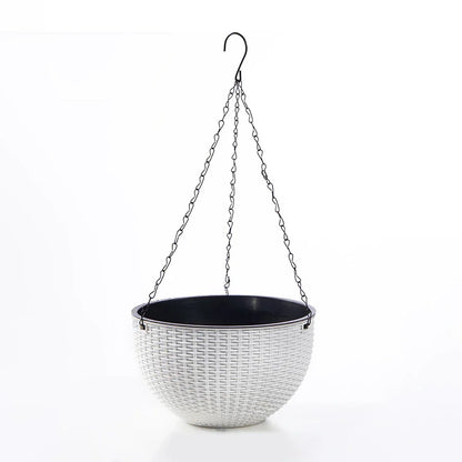 Natural Woven Hanging Planter Basket
