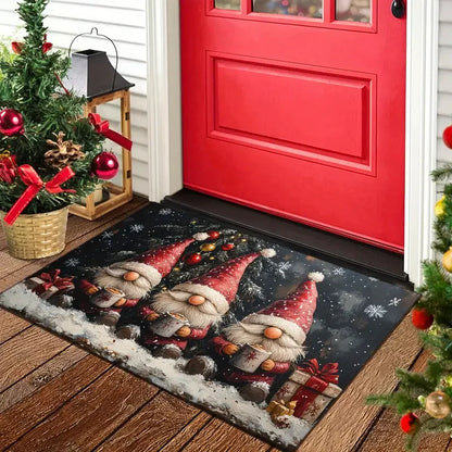 Holiday Gnome Welcome Floor Mat