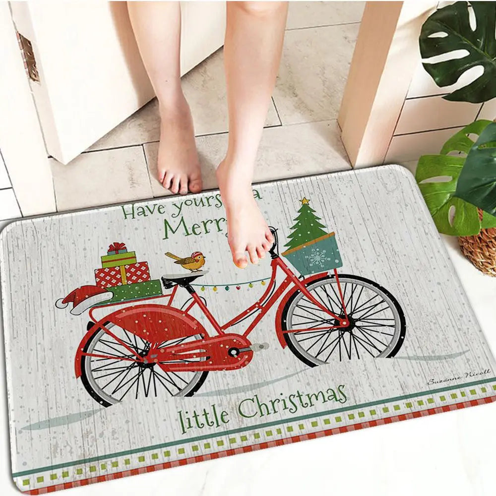 Holiday Cheer Christmas Door Mat