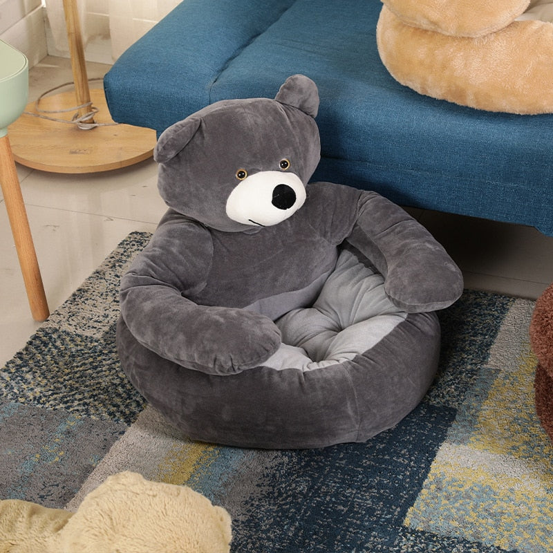 Cozy Plush Teddy Bear Pet Mattress