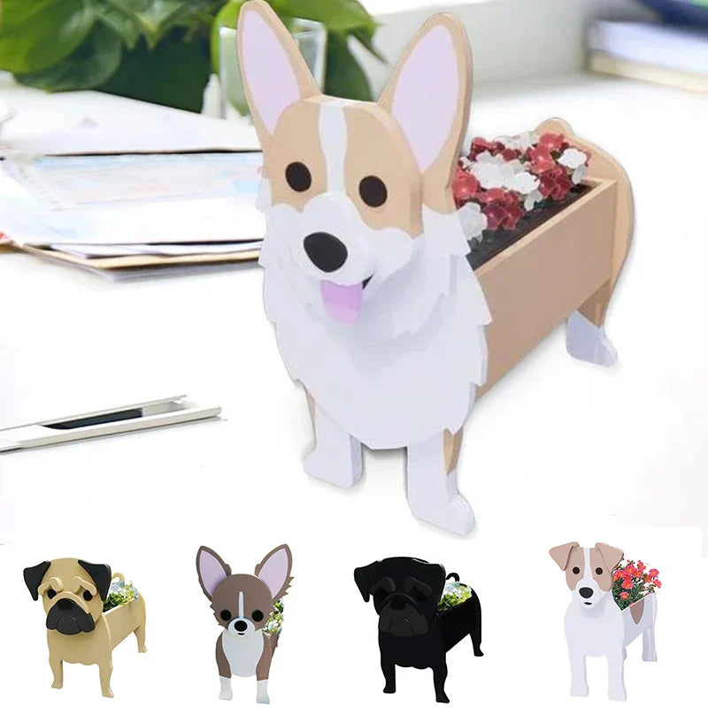 Cute Dog Planter - Adorable Pet Flower Pot