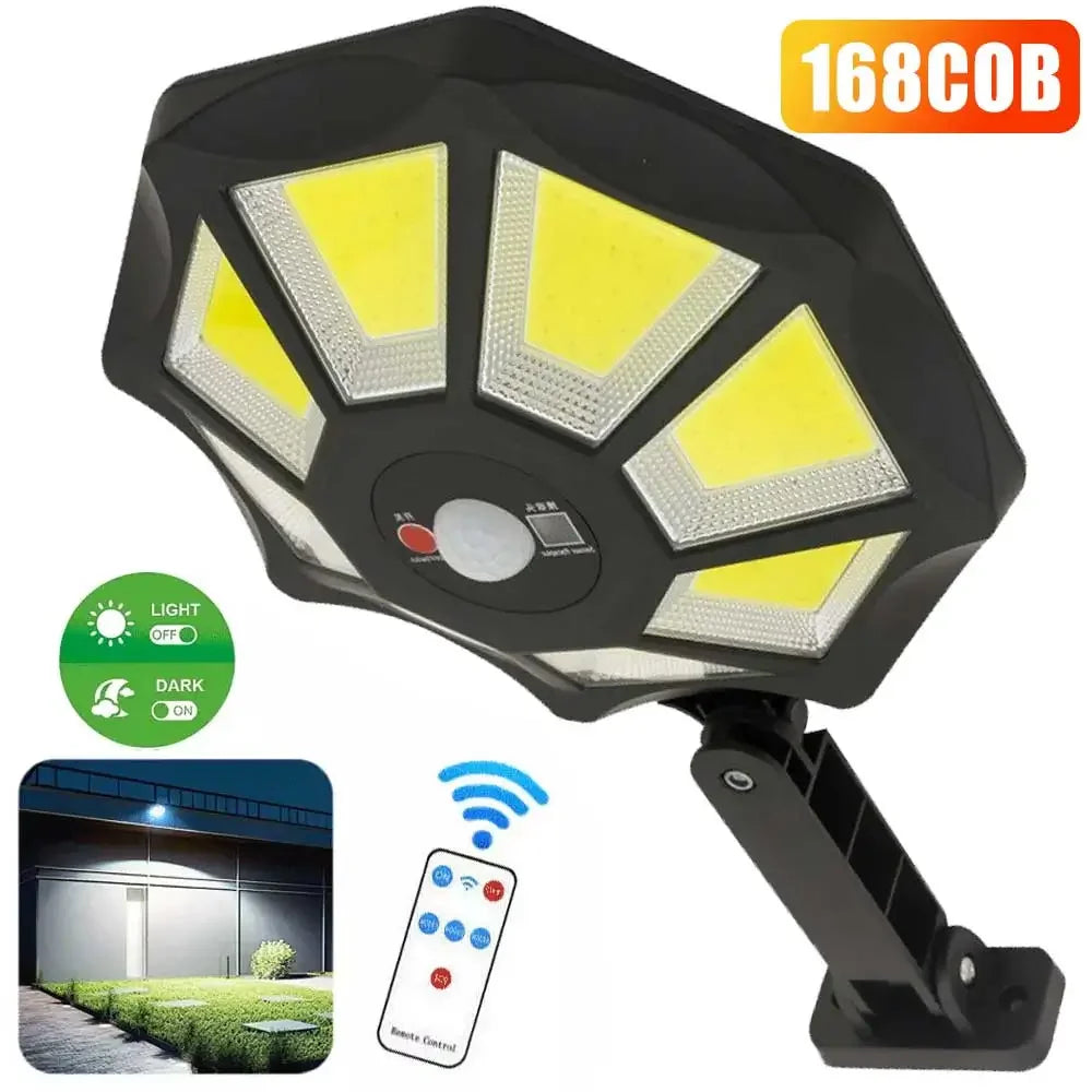 Bright Solar Powered 168 LED Security Light