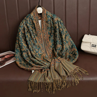 Soft Cashmere Women's Scarf Luxury Warm Print
