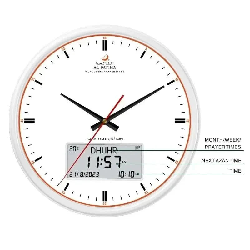 Digital Islamic Prayer Clock with Auto Azan Adjustment