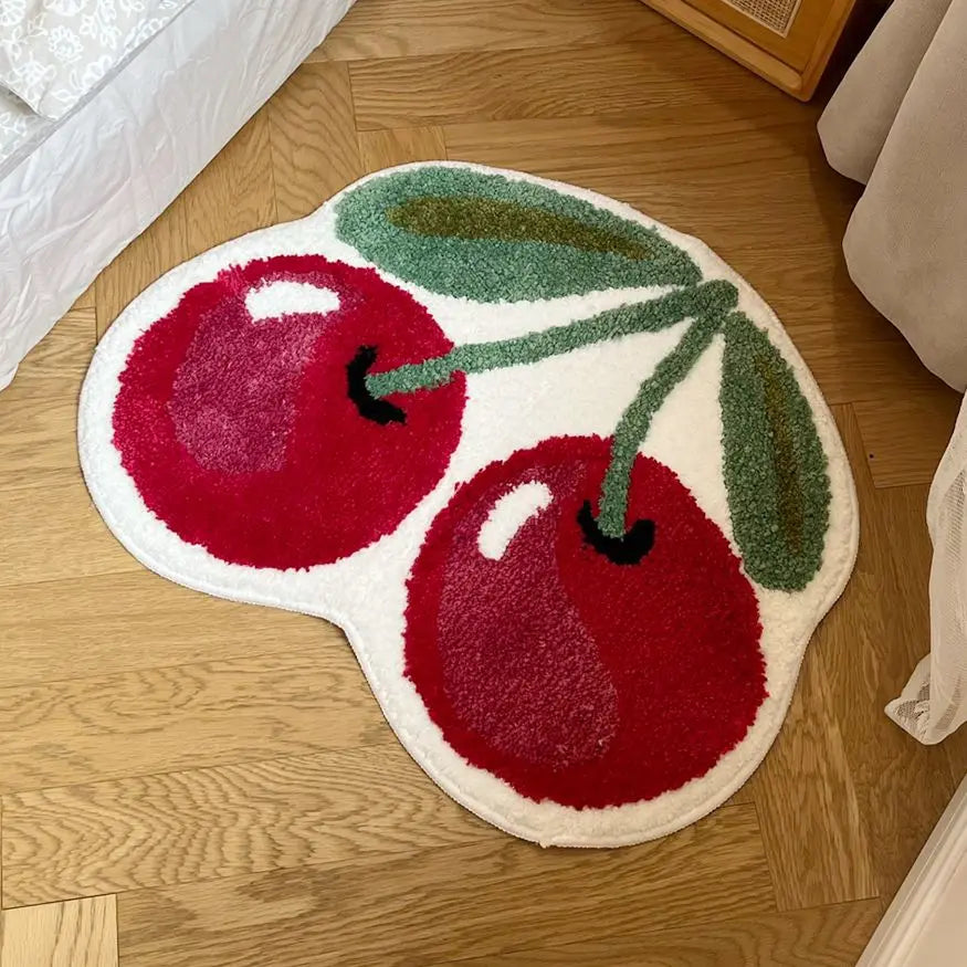 Red Shaggy Area Rug - Befez