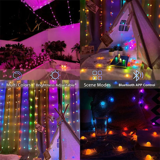 Colorful LED Fairy String Lights USB Powered Decorative - Befez