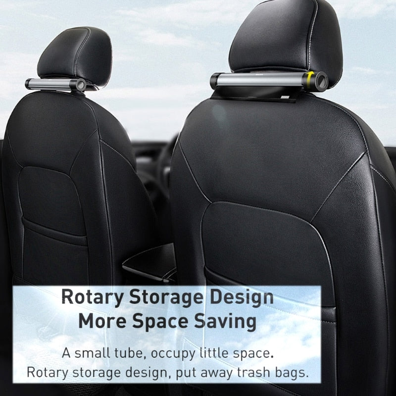 Compact Car Backseat Trash Can Holder