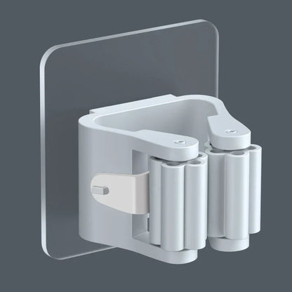 Easy Install Wall Mounted Mop Holder Set of 4