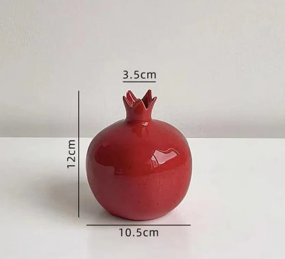 Decorative Red Fruit Ceramic Vase