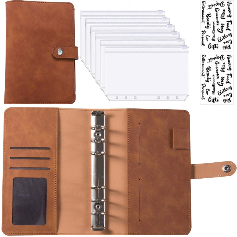 Practical Leather Wallet Organizer Notebook