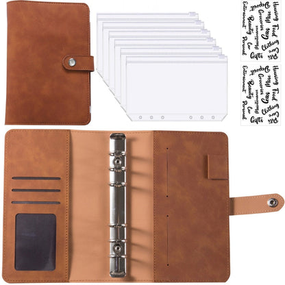 Practical Leather Wallet Organizer Notebook