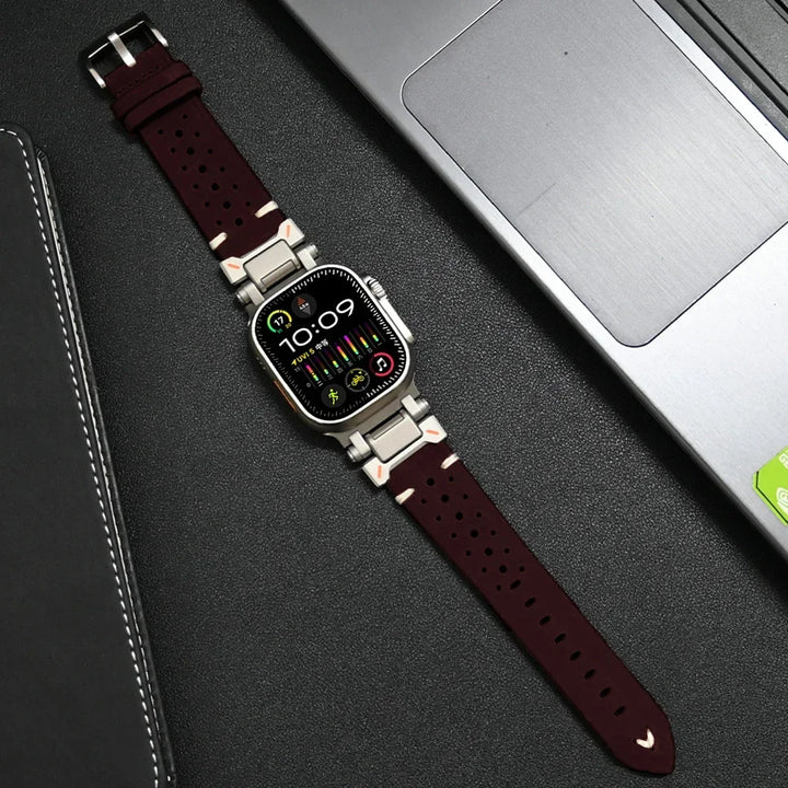 Premium Leather Apple Watch Strap - Strong and Classic Band